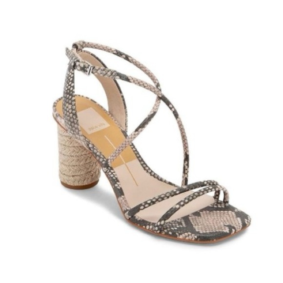 Dolce Vita Snakeskin Niko Strappy Sandal size 10 - Picture 1 of 7